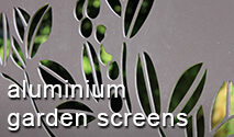 Decorative Garden Screens - Powder Coated Aluminium