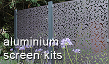 Decorative Garden Screen Starter Kits - Aluminium