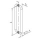 Stainless Steel Door Handle - Model 51 Dimensions