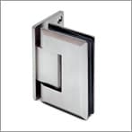 Flush Wall to Glass Door Hinge - Stainless Steel