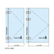 Glass to Glass Fixing Square Hinge - Load Weights