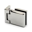 Wall to Glass Door Hinge - Square - Chrome