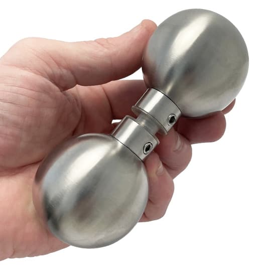Double Sided Door Knob - Round Ball