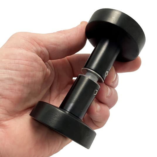 Double Sided Flat Door Knob - Anthracite Black