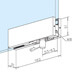 Door Patch - Over Glass Pivot - Dimensions