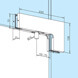 Door Patch - Over Glass Corner Pivot - Dimensions