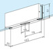 Glass Door Patch Strike Box - Dimensions