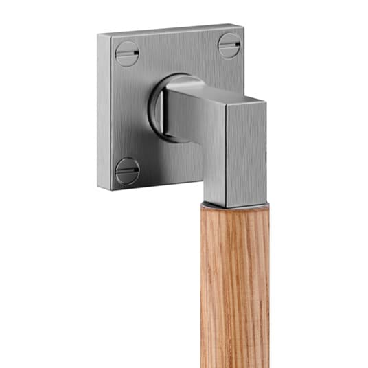Bauhaus Door Pull Handle with Oak Grip