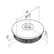 Easy Hit Stainless Steel Bevelled Post Cap - Dimensions
