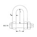 E Type Stainless Steel Safety D Shackle Diagram