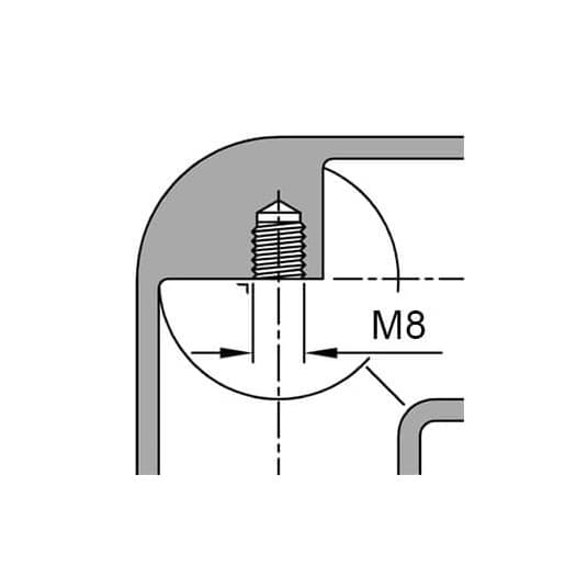 Tube Connector - 3 Way Elbow - Inner Thread