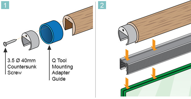 End Cap for Wooden Channel Handrail - Installation Advice