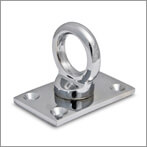 Chrome End Plate with Eyelet