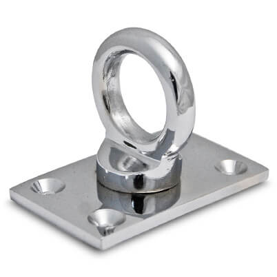 End Plate - Chrome - Rope Fitting