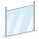 End Posts - Shower Glass Partition Wall