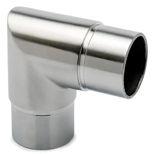 Tube Connector - 90 Degree Elbow - Stainless Steel Design