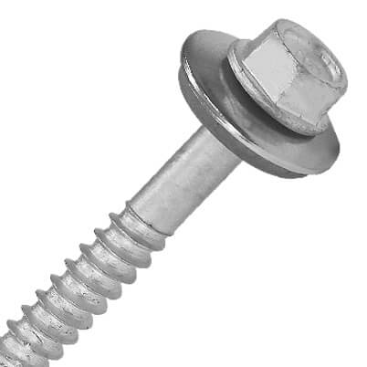 Frame Screw with Washer Head Detail