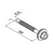 Frame Screw with Washer Head - Dimensions