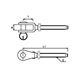 Stainless Steel Threaded Fork Stud - Dimensions