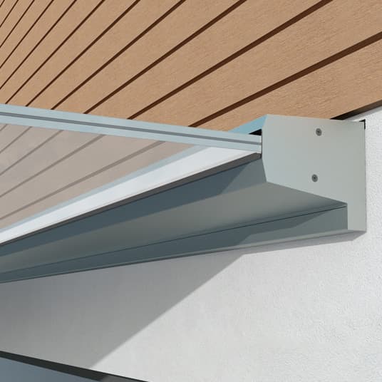 Glass Canopy - Aluminium Channel Support