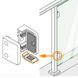 Square Glass Clamp Security Plate Application