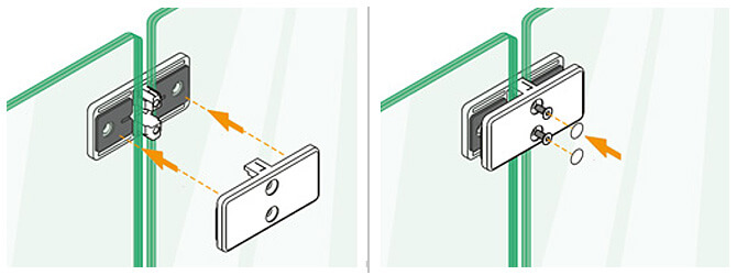 Square Glass Clamp - In-Line Connector Installation Advice