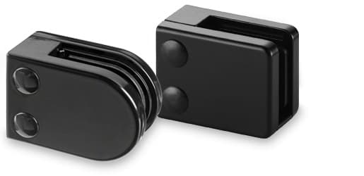 Black Glass Clamps