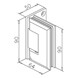 Glass Door Hinge - Flush Mount - Dimensions