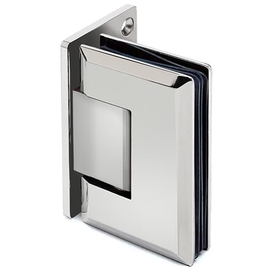 Glass Door Hinge - Glass/Wall Mount - Chrome Design