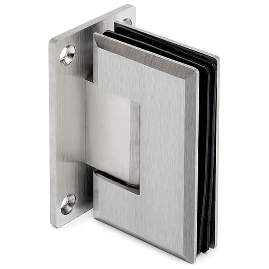 Glass Door Hinge - Adjustable - Wall Mount - Stainless Steel