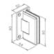 Glass Door Hinge - Adjustable - Dimensions