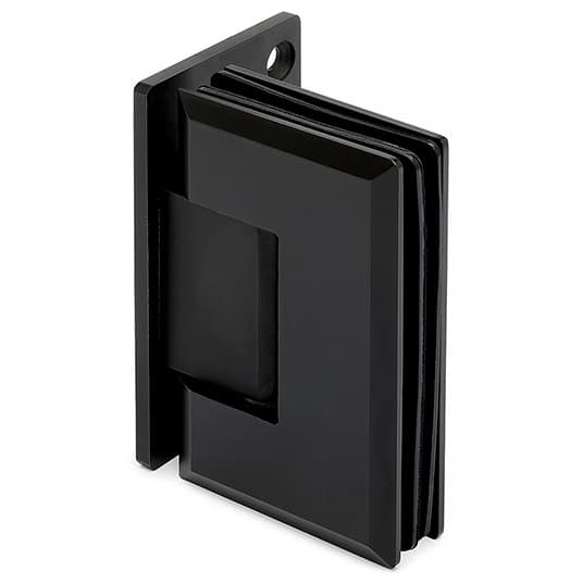 Glass Door Hinge - Adjustable - Flush Mount - Anthracite Black