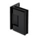 Glass Door Hinge - Adjustable - Flush Mount - Anthracite Black