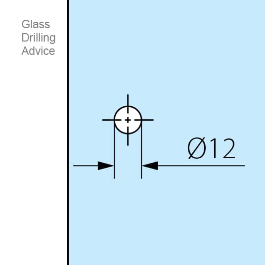 Glass Door Knob - Knurled - Glass Drilling