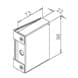 Glass Door Strike Box - Clamp Fitting - Dimensions