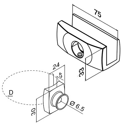 Glass Holder and Adapter Dimensions