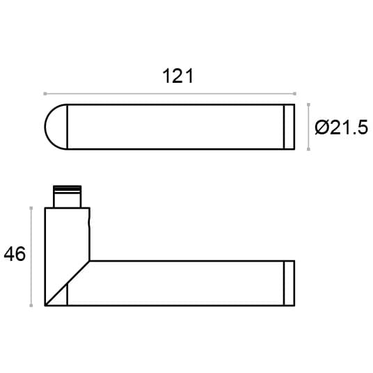 Lever Handle - Dimensions