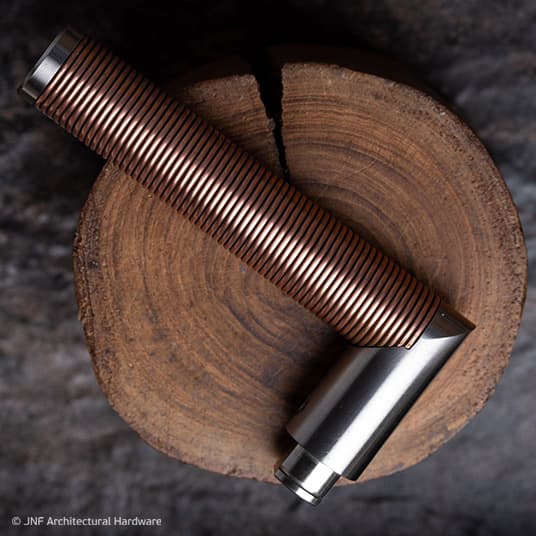 Designer Lever Handle - Copper Wire Grip
