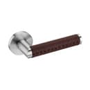 Lever Handle - Natural Leather - Brown