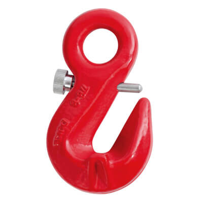 Lifting Eye Grab Hook with Safety Pin - Grade 80