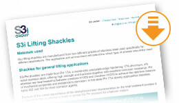 Download Lifting Shackles Technical Sheet