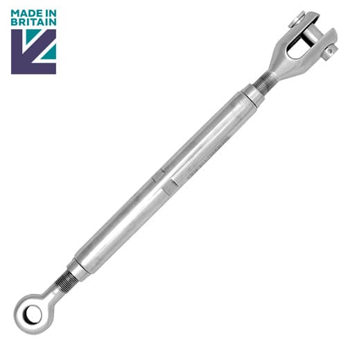 Lifting Turnbuckle - Eye to Jaw - Stainless Steel