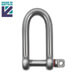 Stainless Steel Long D Shackle with Shake Proof Pin