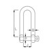 Stainless Steel Long D Shackle Diagram