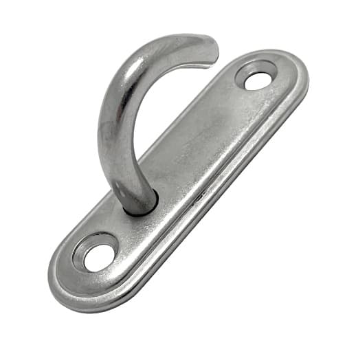 Long Hook Pad Eye - 316 Stainless Steel