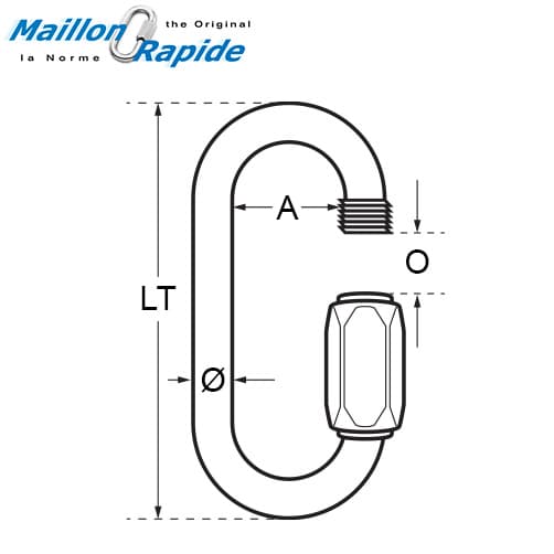 Maillon Rapide Quick Link Standard Diagram