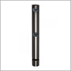 Double End Post - Glass Mount - Anthracite Black