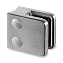 Square Glass Clamp - Tube - up to 10mm