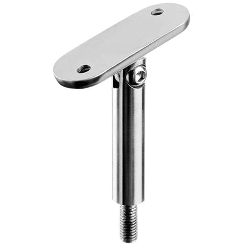 Adjustable Flat Handrail Pillar - Stainless Steel Balustrade