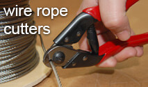 Wire rope cutters - ideal for stainless steel cable